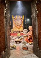 Jalabhisheka and Shodashopachara Puja by HH Swamiji on Samaradhana Divasa of HH Shrimat Pandurangashram Swamiji. SCM-Karla.(16 June 2026)